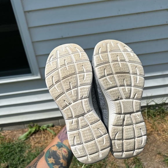Skechers Women's Summits Quick Getaway Grey Memory Foam Sneakers Shoe Size 7 - Picture 12 of 13
